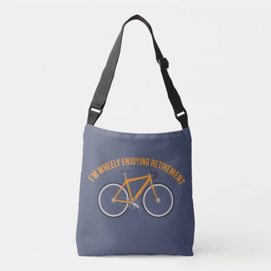 Ik ben heel blij met de fiets Retirement Funny Crossbody Tas (Voorkant)