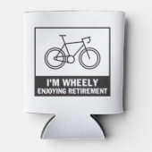 Ik ben heel blij met de pensionering Funny Bicycle Blikjeskoeler (Voorkant)