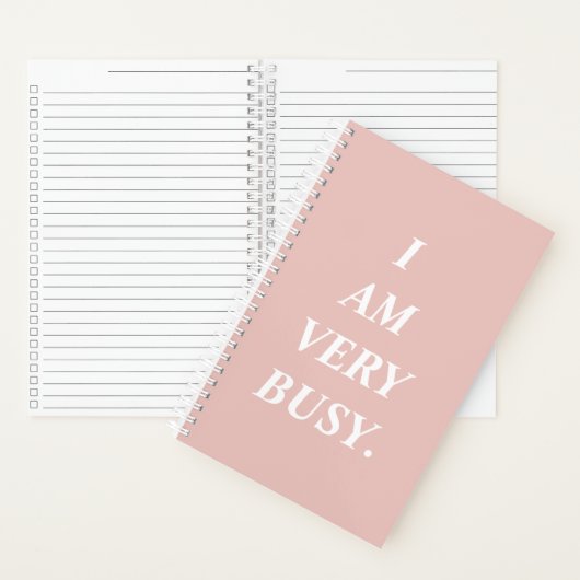 Ik ben heel druk spiraal notebook notitieboek (Binnen)