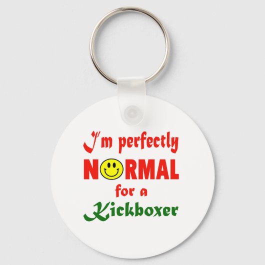 Ik ben heel normaal voor een Kickboxer. Sleutelhanger (Voorkant)