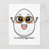 Ik ben helemaal Ei-geciteerd vrolijk ei dragen bri Briefkaart (Voorkant)
