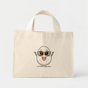 Ik ben helemaal Ei-geciteerd vrolijk ei dragen bri Mini Tote Bag
