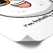 Ik ben helemaal Ei-geciteerd vrolijk ei dragen bri Poster (Hoek)