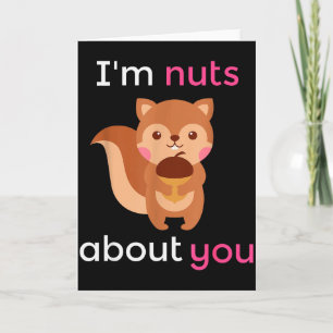 Ik ben helemaal gek op jou Hart Eekhoorn Valentijn Kaart