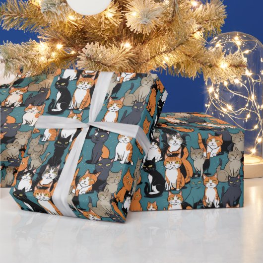 Ik ben helemaal gek op katten cadeaupapier (Feestdagen)