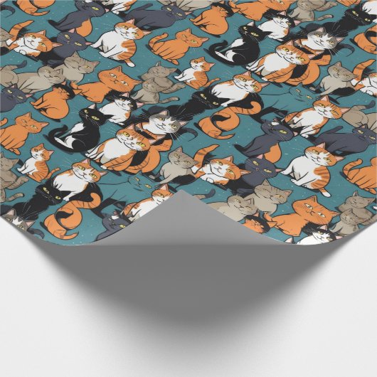 Ik ben helemaal gek op katten cadeaupapier (Hoek)