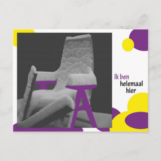Ik ben helemaal hier briefkaart