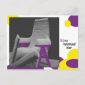 Ik ben helemaal hier briefkaart (Voorkant)