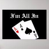 Ik ben helemaal in Poker Poster (Voorkant)