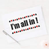 Ik ben helemaal in! poker stickers (Envelop)