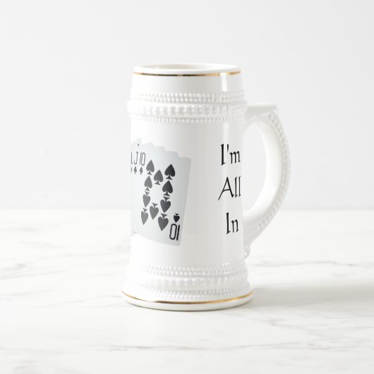 Ik ben helemaal in Stein Bierpul (Voorkant rechts)