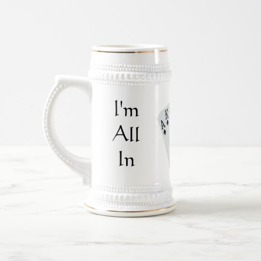 Ik ben helemaal in Stein Bierpul (Links)