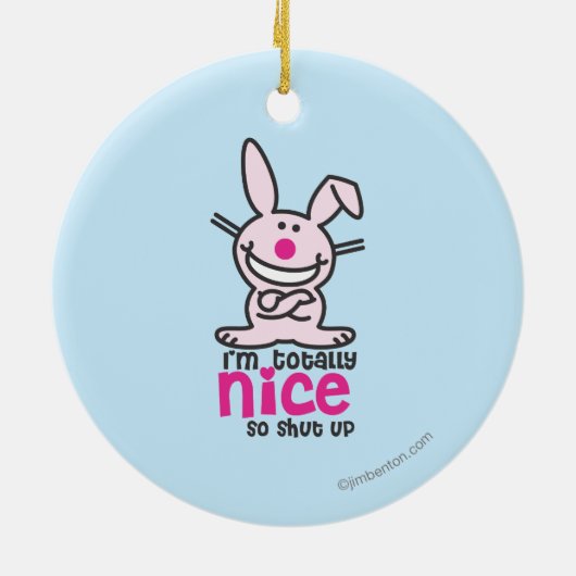 Ik ben helemaal Nice Keramisch Ornament (Achterkant)