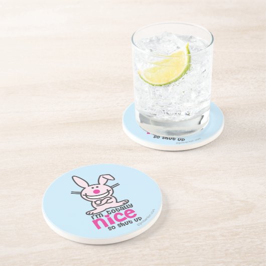 Ik ben helemaal Nice Zandsteen Onderzetter (Zijkant)