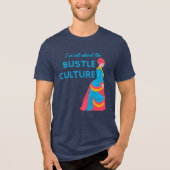 Ik ben helemaal over de drukte cultuur Grappig Gra Tri-Blend Shirt (Voorkant)