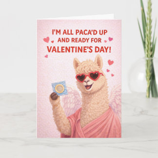 😂 Ik ben helemaal Paca'd op en klaar voor Valenti Feestdagen Kaart