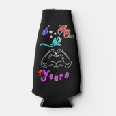 Ik ben helemaal van jou romantisch Valentijns echt Flesjeskoeler (Voorkant)