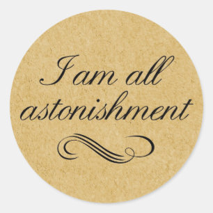 Ik ben helemaal verbaasd ronde sticker