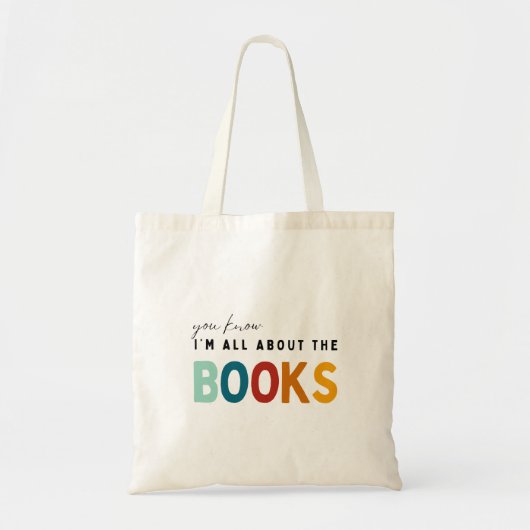 Ik ben helemaal voor de boeken tote bag (Voorkant)