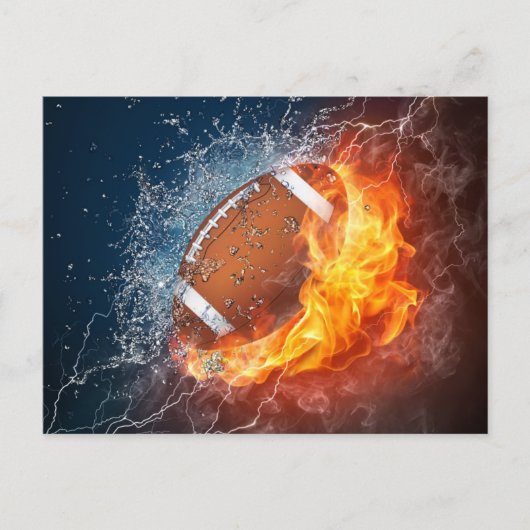 IK BEN HELEMAAL VOOR FOOTBALL BRIEFKAART (Voorkant)