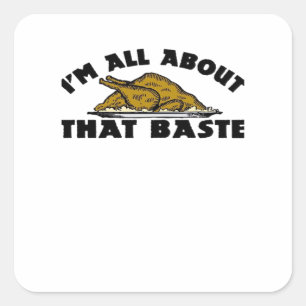 Ik ben helemaal weg van die smeerlap! Classic Vierkante Sticker