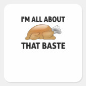 Ik ben helemaal weg van die smeerlap vierkante sticker (Voorkant)