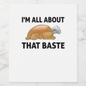 Ik ben helemaal weg van die smeerlap wijn etiket (Enkel label)