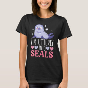 Ik ben helemaal weg van zeehonden Dierlijke Marien T-shirt