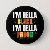 Ik ben Hella Black Ik ben Hella Proud Button (Voorkant)