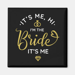 Ik ben hem in de bruid zijn ik trouwdag vrouwen br magneet