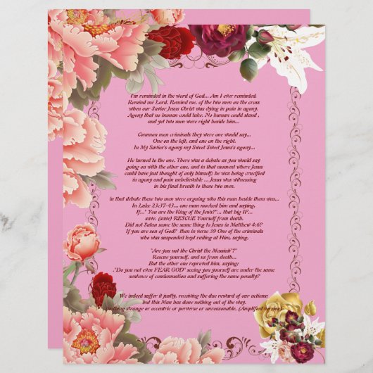 Ik ben Herinnerde Schrijven Gepersonaliseerd Papie (Voorkant / Achterkant)