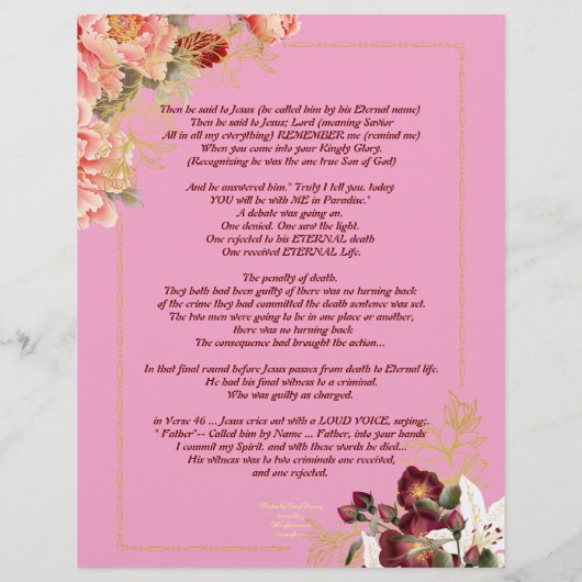 Ik ben Herinnerde Schrijven Gepersonaliseerd Papie (Achterkant)