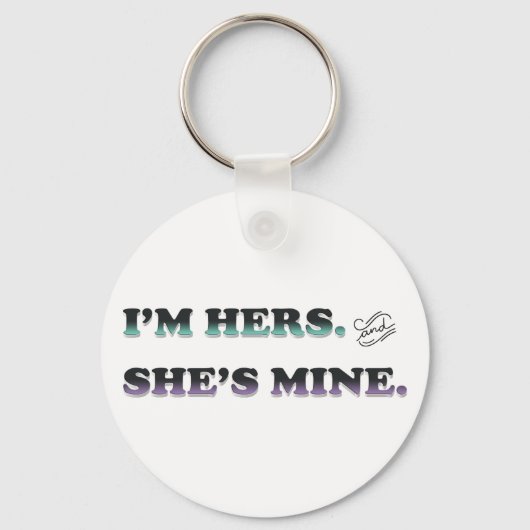 Ik ben Hers en zij is van mij Sleutelhanger (Voorkant)