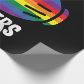 Ik ben Hers Rainbow Lesbian Couple Funny LGBT Prid Cadeaupapier (Hoek)
