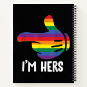 Ik ben Hers Rainbow Lesbian Couple Funny LGBT Prid Notitieboek (Achterkant)