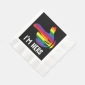 Ik ben Hers Rainbow Lesbian Couple Funny LGBT Prid Servet (Hoek)