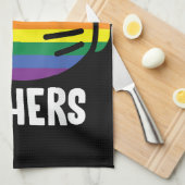 Ik ben Hers Rainbow Lesbian Couple Funny LGBT Prid Theedoek (Quarter Fold)