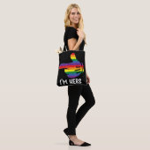 Ik ben Hers Rainbow Lesbian Couple Funny LGBT Prid Tote Bag (Op model)