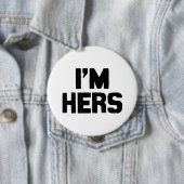 IK BEN HERS RONDE BUTTON 4,0 CM (In situ)