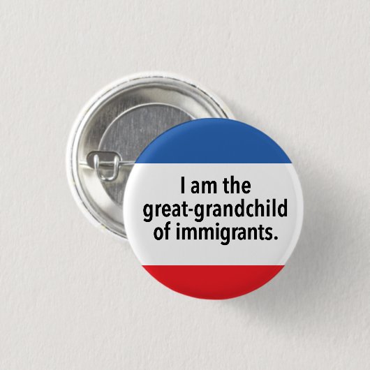 Ik ben het achterkleinkind ronde button 3,2 cm (Voorkant /achterkant)