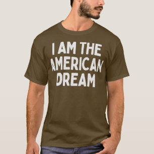 Ik ben het Amerikaanse Dream Retro Faded Style Des T-shirt