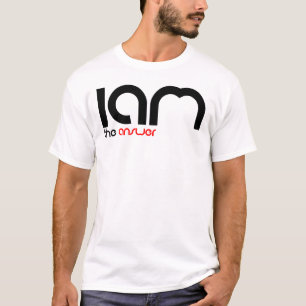 Ik ben het antwoord T-Shirt (logo) - Mannelijke (w