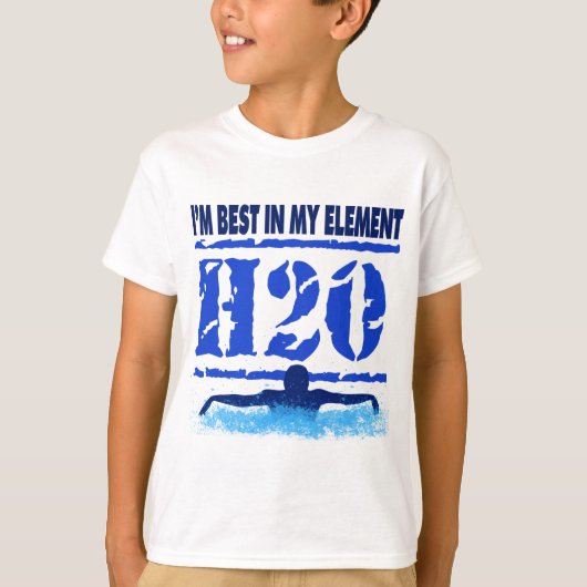 IK BEN HET BESTE IN MIJN ELEMENT - H2O T-SHIRT (Voorkant)