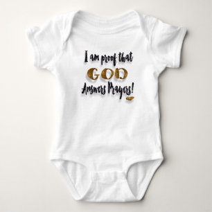 Ik ben het bewijs dat GOD-antwoorden gebeden hebbe Romper