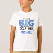 Ik ben het Big Brother Persoonlijk Blauw Kind T-shirt (Voorkant)