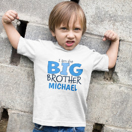 Ik ben het Big Brother Persoonlijk Blauw Kind T-shirt