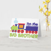 Ik ben het Big Brother Train T-shirt Kaart (Gele Bloem)
