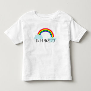 Ik ben het Big Sister Rainbow Toddle T-shirt