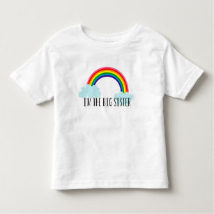 Ik ben het Big Sister Rainbow Toddle T-shirt