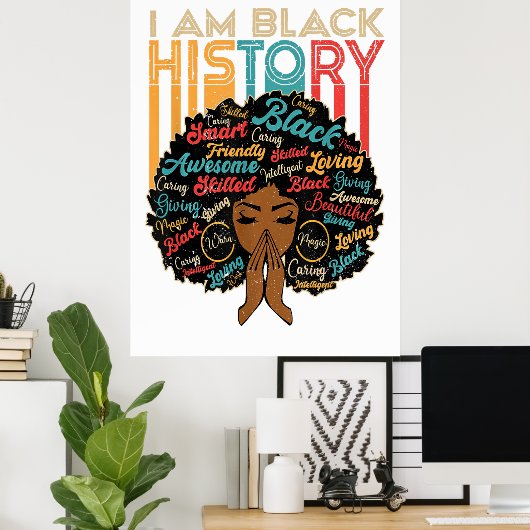 Ik ben het Black History Poster (Thuiskantoor)